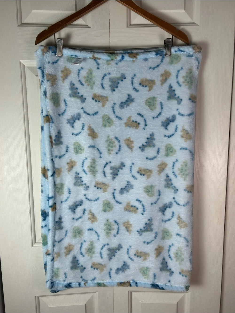 Duck Duck Goose Blue Dinosaur Baby Blanket Green A Roar Able Lovey